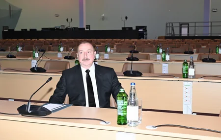 İlham Əliyev Bakı Olimpiya Stadionunun ərazisində COP29-la bağlı yaradılan şəraitlə tanış olub - YENİLƏNİB