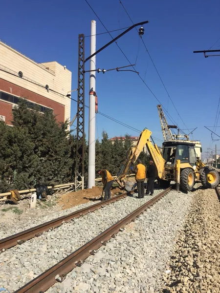 Bakı dairəvi dəmir yolunun elektrik təchizatı sistemi yenidən qurulur