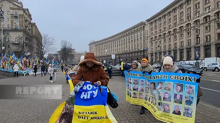 Kiyevdə etiraz aksiyası keçirilib