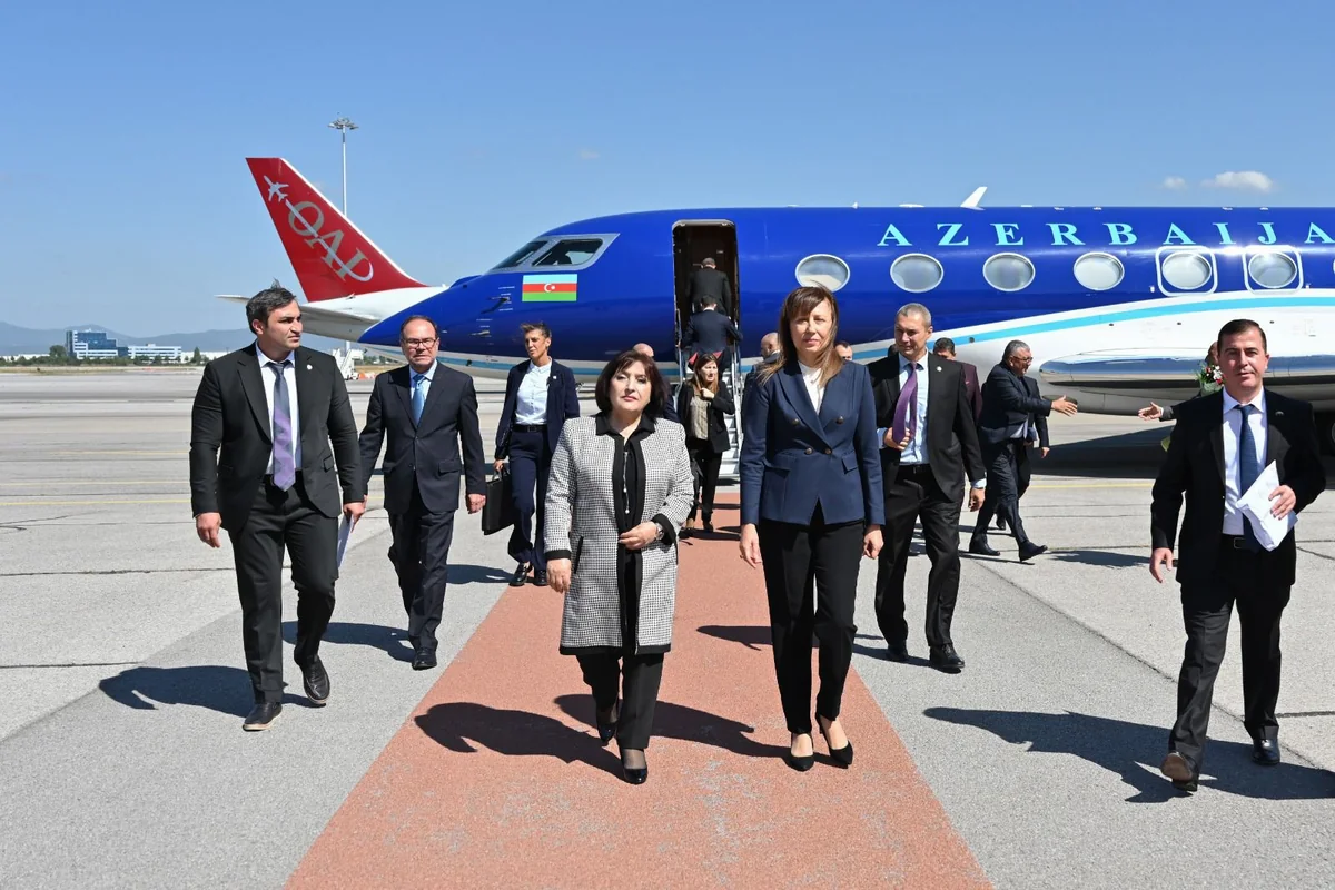 Azerbaijani parliament speaker Sahiba Gafarova on official visit to Bulgaria