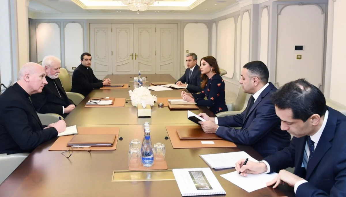 Azerbaijan's First Vice President Mehriban Aliyeva meets with Holy See delegation