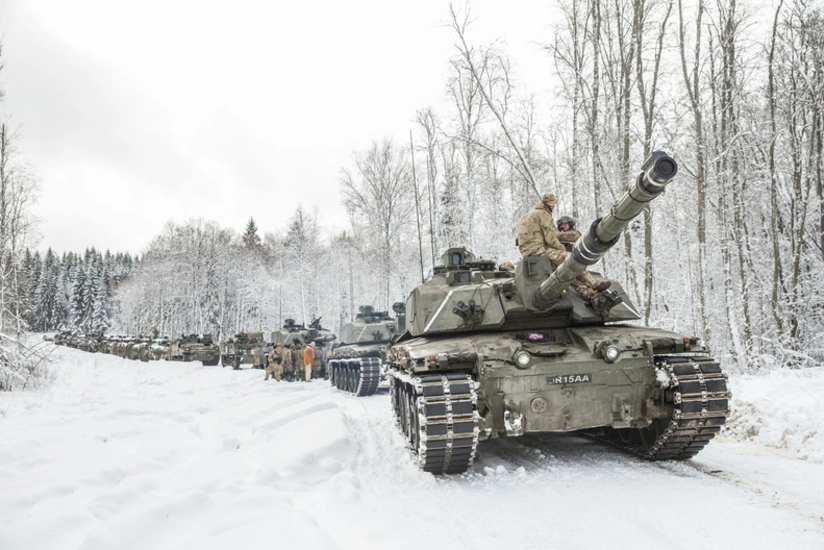 Estoniyada qış şəraitində NATO hərbi təlimləri keçirilib