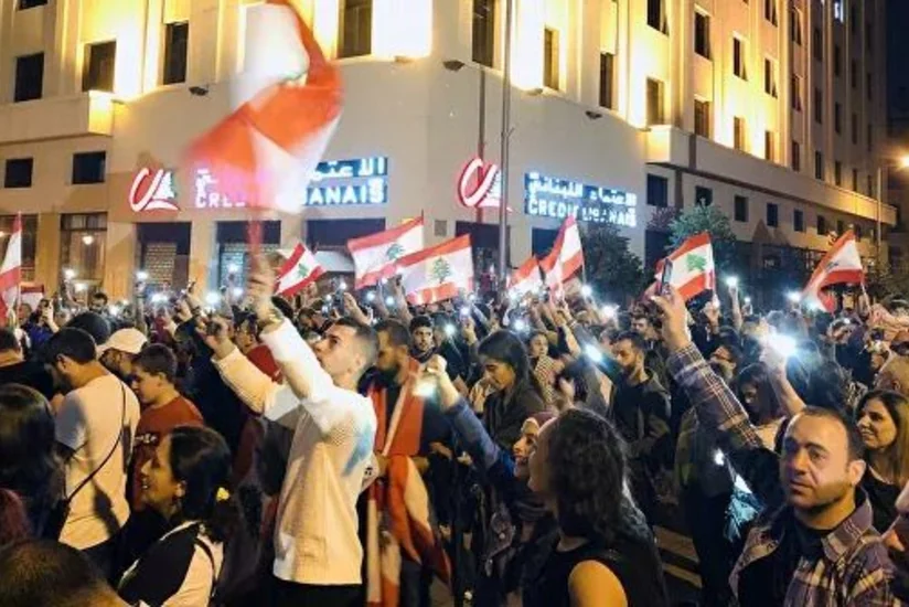 Livanın paytaxtında minlərlə insan etiraz aksiyası keçirib
