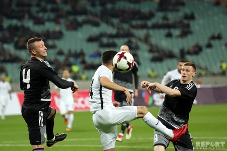 Futbol üzrə Azərbaycan milli komandası Belarusa məğlub olub - FOTOREPORTAJ