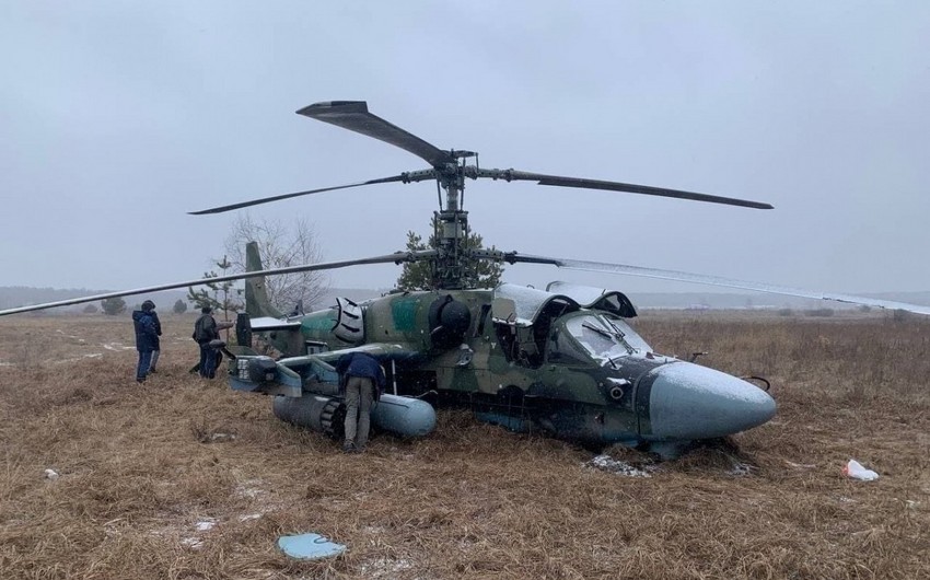 Ukrayna müdafiəçiləri son sutkada Rusiyanın iki helikopterini məhv edib