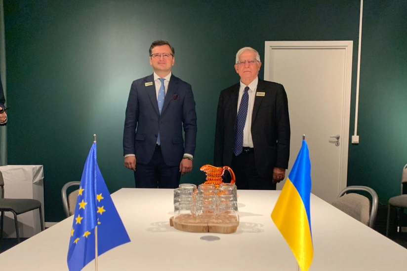 Ukraine’s foreign minister, EU foreign policy rep discuss current situation