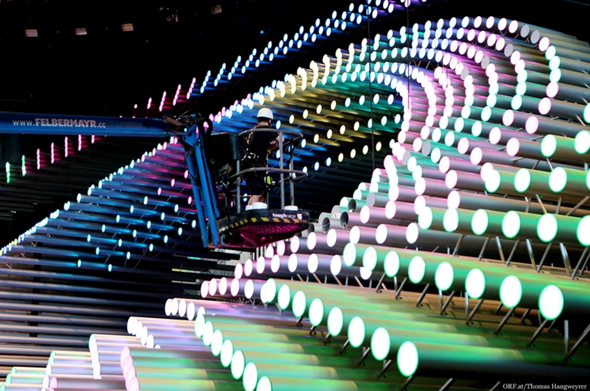 Designed stage of Eurovision-2015 contest presented