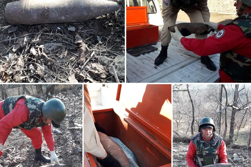 Tovuzda top mərmisi tapılıb