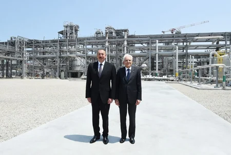 Azerbaijani and Italian presidents attend polypropylene plant built within 'SOCAR Polymer' project