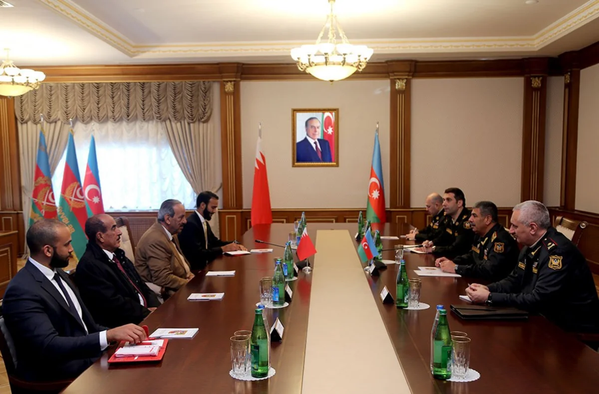 Zakir Həsənov Bəhreyn Müdafiə Qüvvələrinin baş komandanı ilə görüşüb