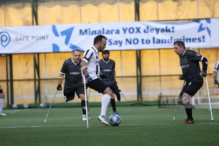 Bakı Olimpiya Stadionunda Qarabağ və Neftçi amputant futbol komandalarının oyunu keçirilib