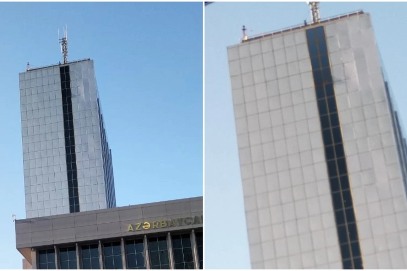 Milli Məclisin binasının qopan üzlükləri bərpa olunub