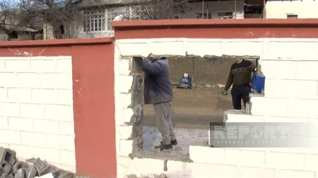 Şahbuzun Kolanı kəndində 2 kilometrlik hasar sökülür