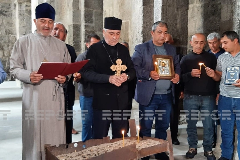 Udilər Laçındakı Ağoğlan məbədində növbəti dəfə ibadət ediblər