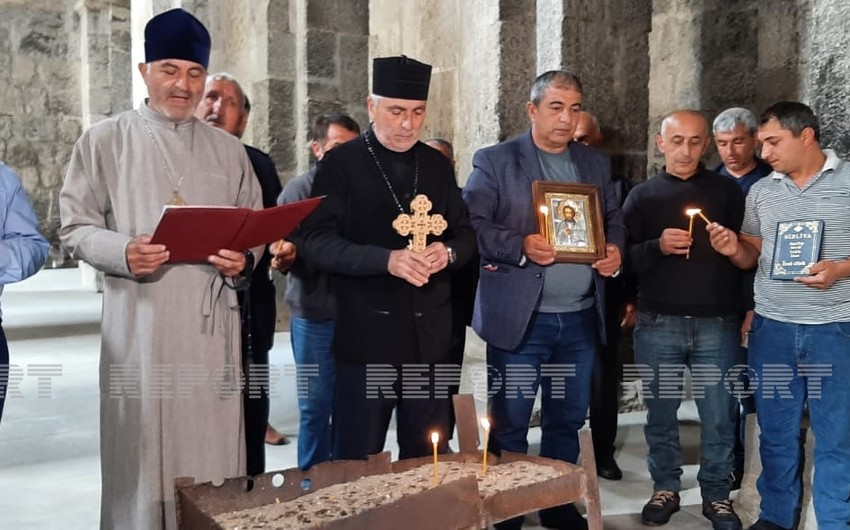 Udilər Laçındakı Ağoğlan məbədində növbəti dəfə ibadət ediblər 