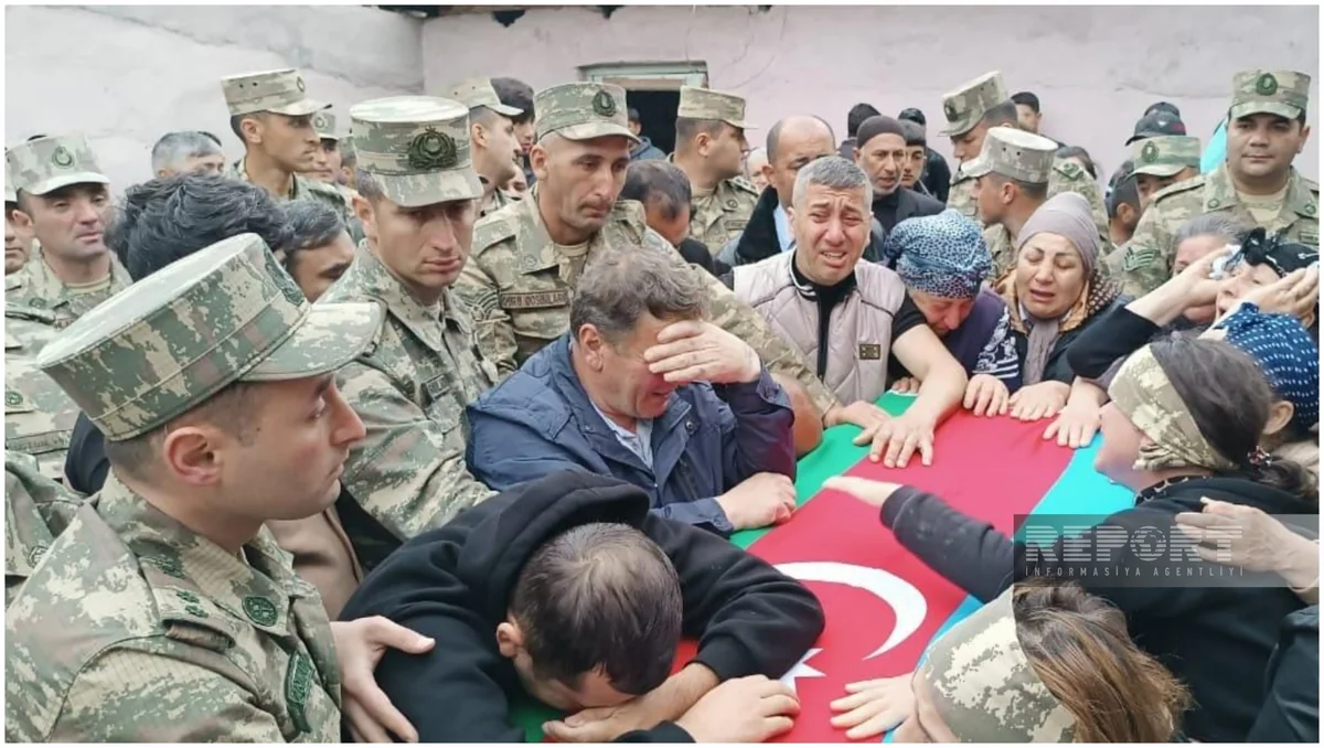 Şəhid Orxan Novruzəlizadə dəfn olunub - VİDEO - YENİLƏNİB-2