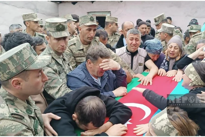 Şəhid Orxan Novruzəlizadə dəfn olunub - VİDEO - YENİLƏNİB-2