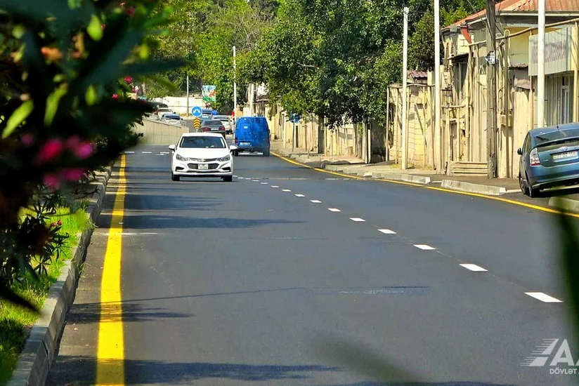 Bakının Asif Əsədullayev küçəsində təmir başa çatıb