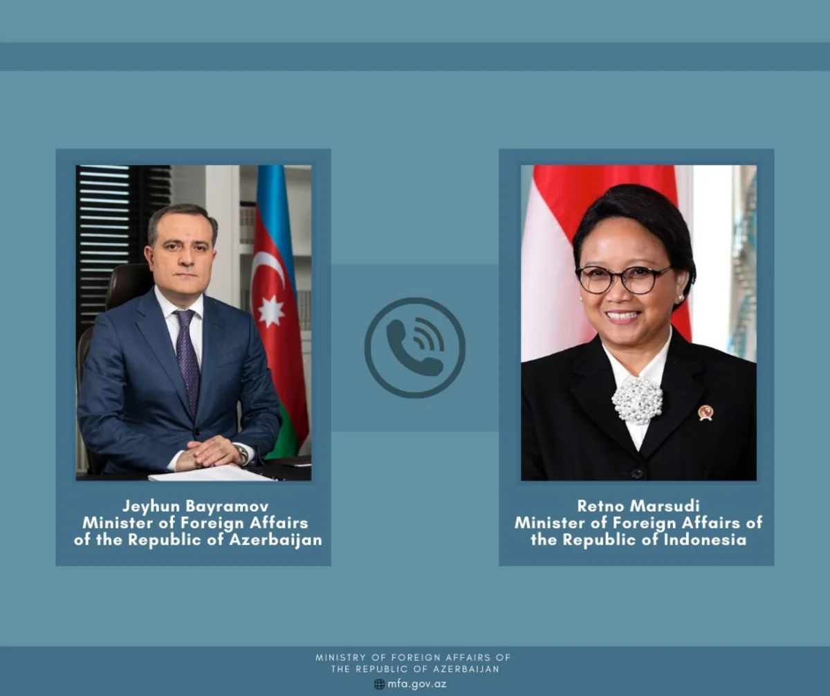 Jeyhun Bayramov had telephone conversation with Retno Marsudi