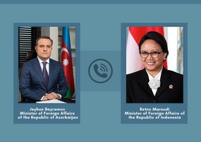 Jeyhun Bayramov had telephone conversation with Retno Marsudi