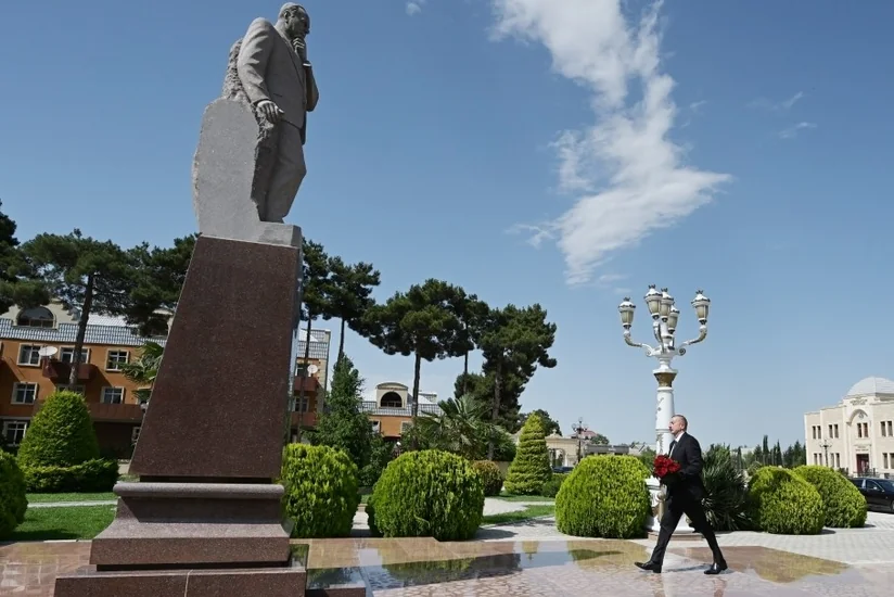 Президент Ильхам Алиев прибыл в Агджабединский район