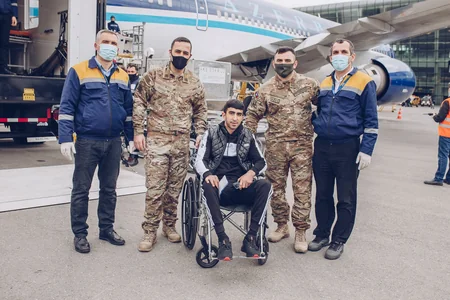 Daha 27 qazi müalicə üçün Türkiyəyə göndərildi