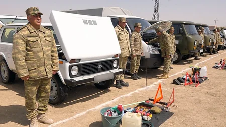 В Отдельной общевойсковой армии прошел смотр-конкурс автомобильной техники