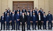 İlham Əliyev minifutbol üzrə dünya çempionatının qalibi olan Azərbaycan milli komandasının üzvlərini qəbul edib