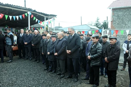 Zaqatalada Milli Qəhrəmanın ailəsi evlə təmin olunub