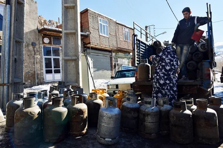 People living in rocky place