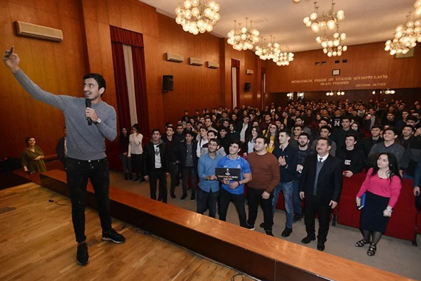 Avropa Liqasının final oyunu ilə əlaqədar ADNSU-da görüş keçirilib