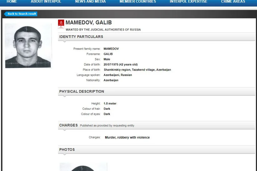 Rusiya azərbaycanlını “İnterpol” xətti ilə beynəlxalq axtarışa verib