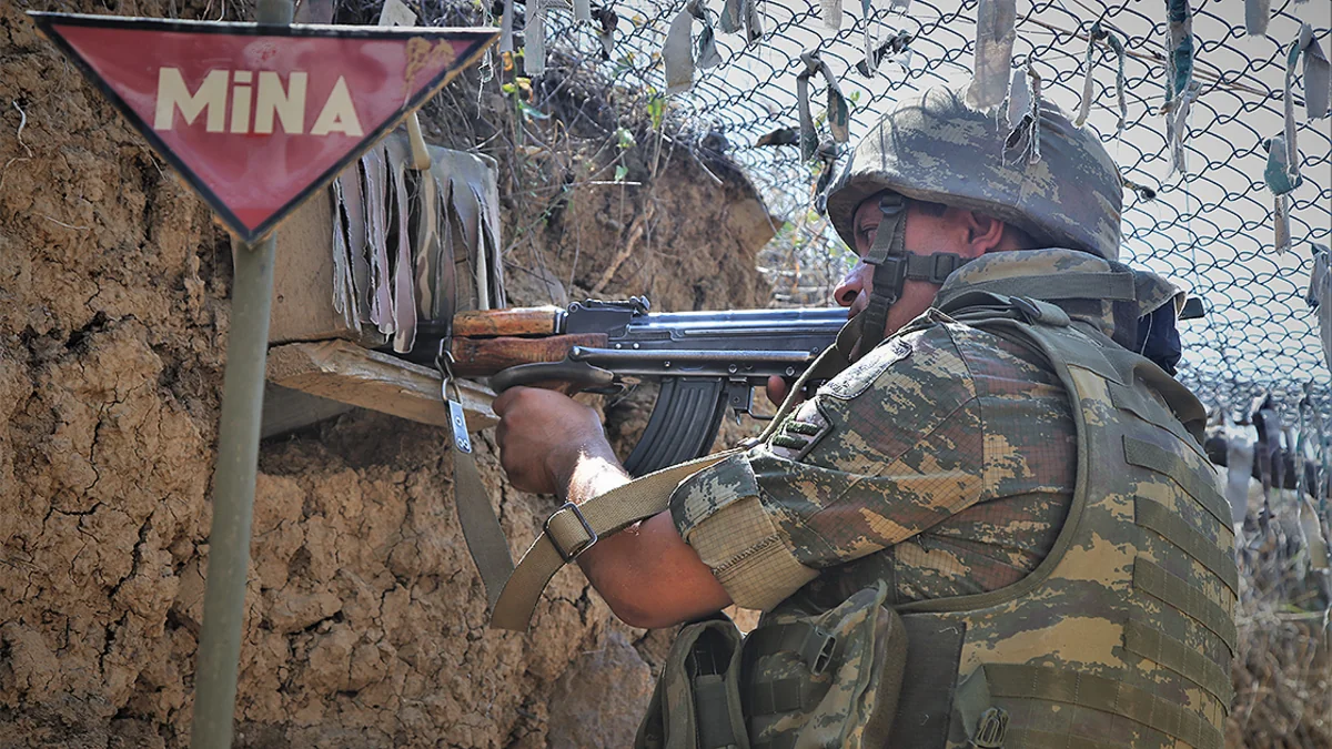 Azerbaijan Army positions subjected to fire