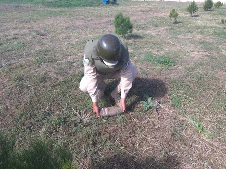 Ağstafada top mərmisi tapılıb