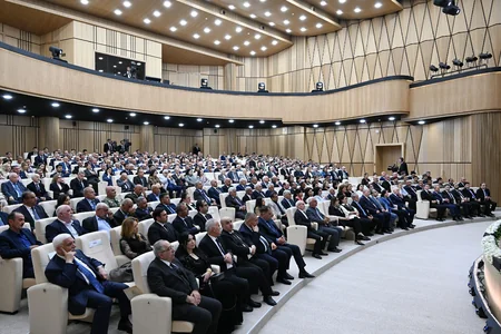 İlham Əliyev və Mehriban Əliyeva Ağdam Muğam Mərkəzinin açılışında iştirak ediblər - YENİLƏNİB-3