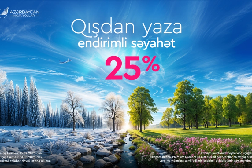 AZAL offers 25% discount on all destinations