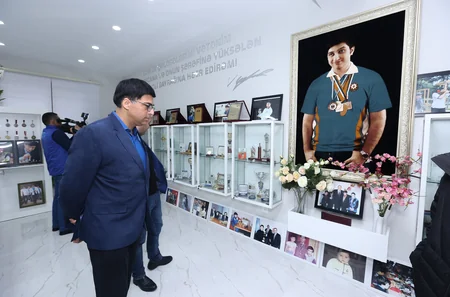 Memorial iştirakçıları Vüqar Həşimov Şahmat Akademiyasını ziyarət ediblər