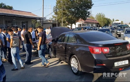 Göyçayda toy karvanında olan maşın qəzaya düşüb, 5 yaralı var - FOTO - YENİLƏNİB