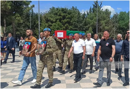 Sumqayıtda Birinci Qarabağ müharibəsinin şəhidi Elman Cavadov dəfn edilib - YENİLƏNİB