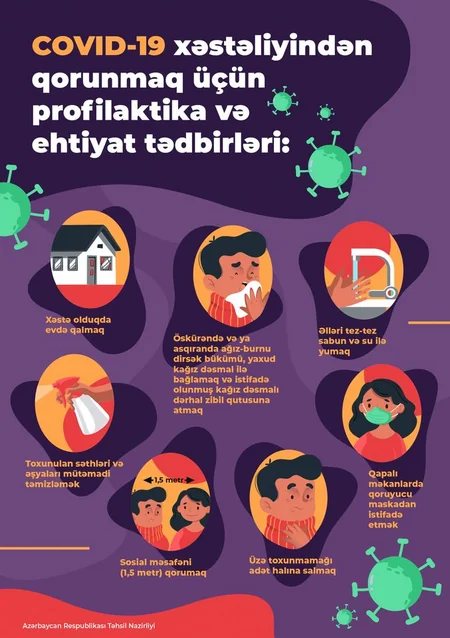 Koronavirus şəraitində məktəblərdə davranış qaydaları hazırlanıb