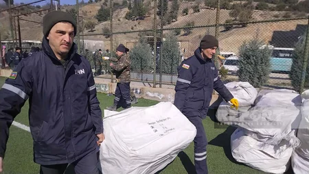 Sumqayıt zəlzələ zonasına 4 konteyner və 16 ton humanitar yardım yola salıb
