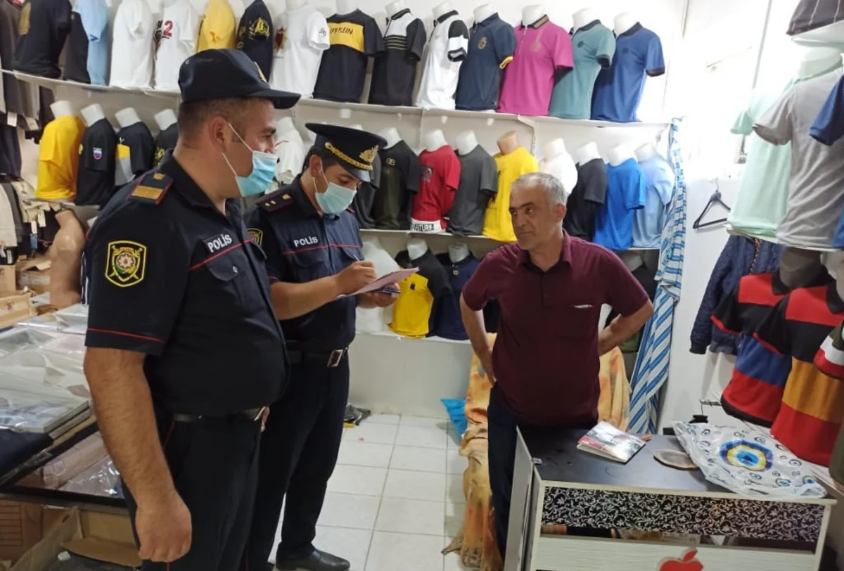 Ağdaşda tibbi maskadan istifadə etməyən şəxslər cərimələndi