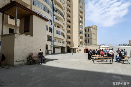 Bakıda MTK xidmətindən narazı olan bina sakinləri etiraz ediblər - FOTO