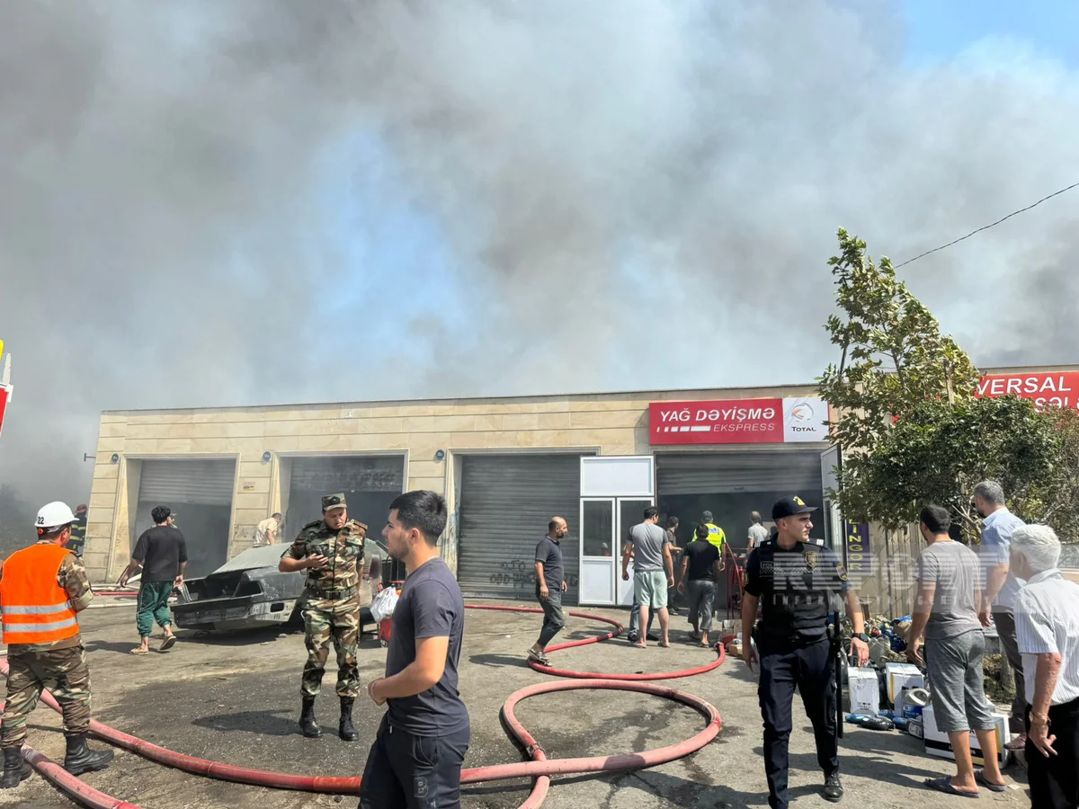 Sumqayıtda avtotəmir sexində başlayan yanğın söndürülüb – YENİLƏNİB-2