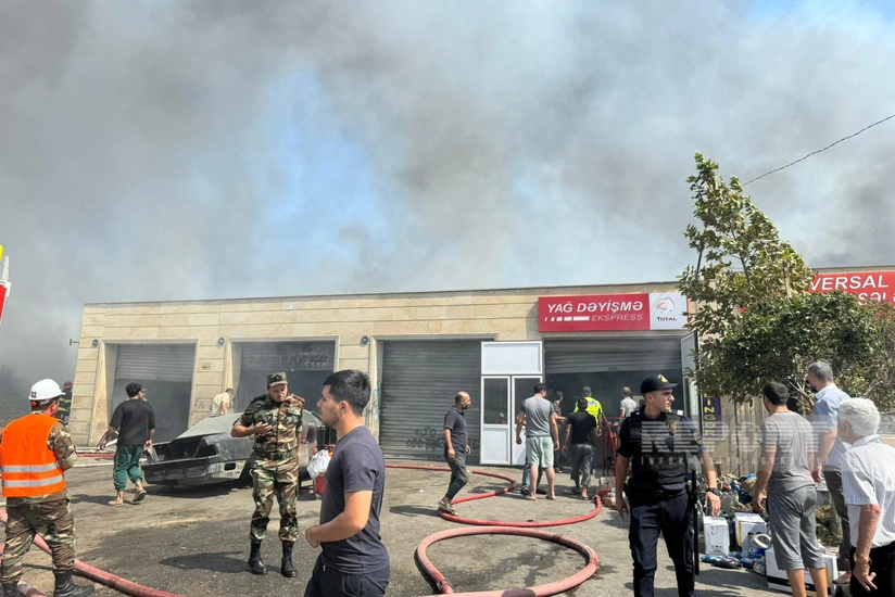 Sumqayıtda avtotəmir sexində başlayan yanğın söndürülüb – YENİLƏNİB-2