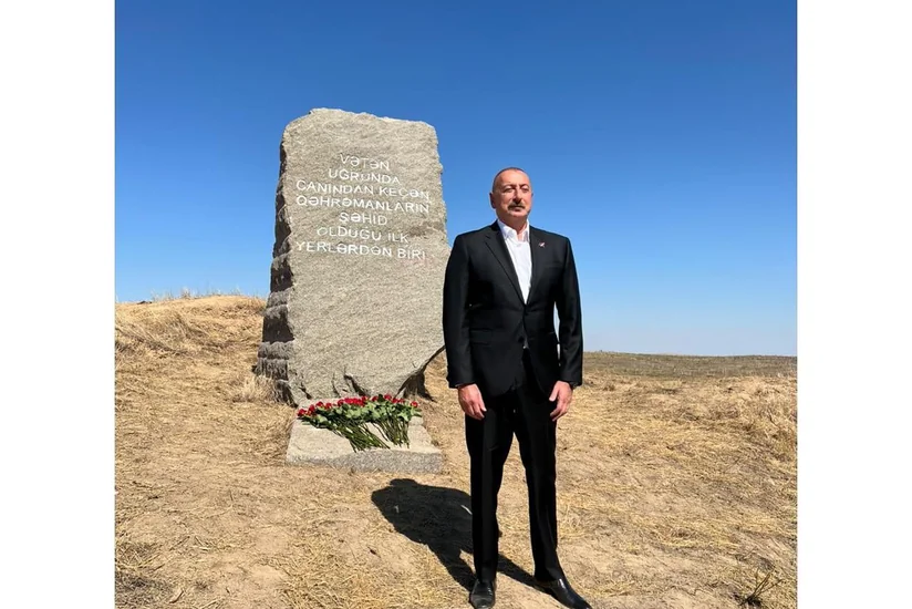 Prezident İlham Əliyev Füzuliyə gedib