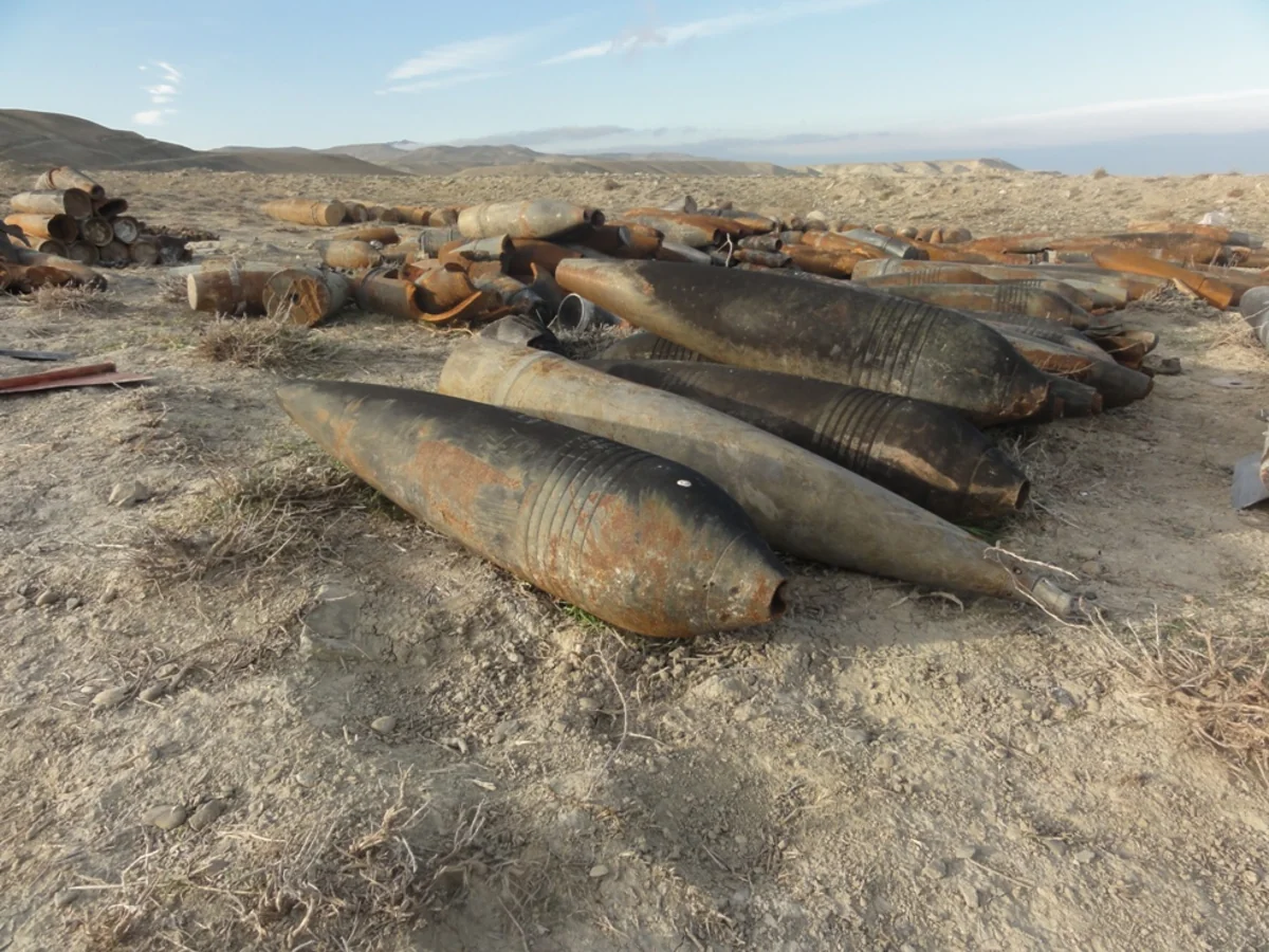 Xızıda 183 ədəd partlamamış hərbi sursat aşkar edilib