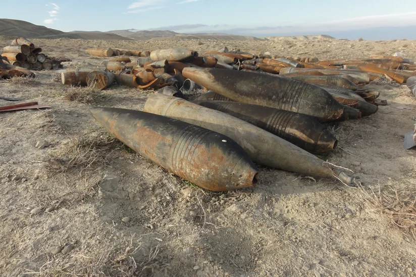 Xızıda 183 ədəd partlamamış hərbi sursat aşkar edilib