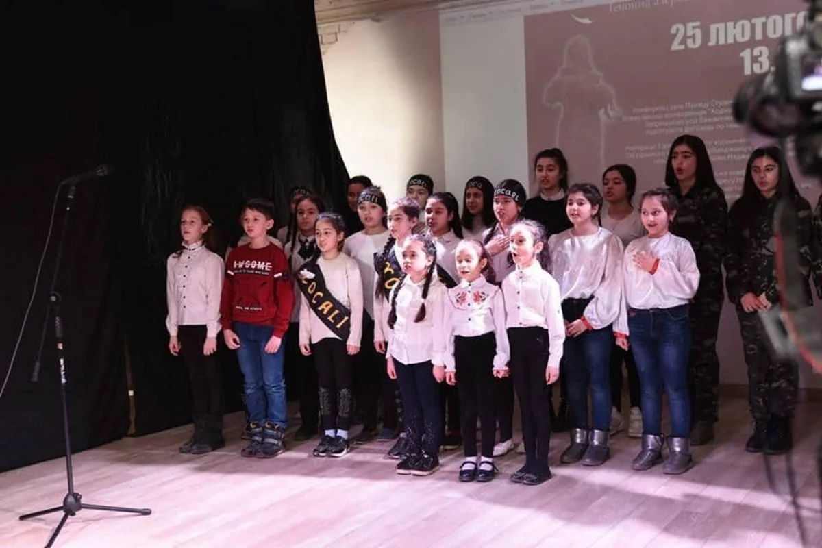 Ukraynada müxtəlif millətlərin iştirakı ilə Xocalı soyqırımı anılıb