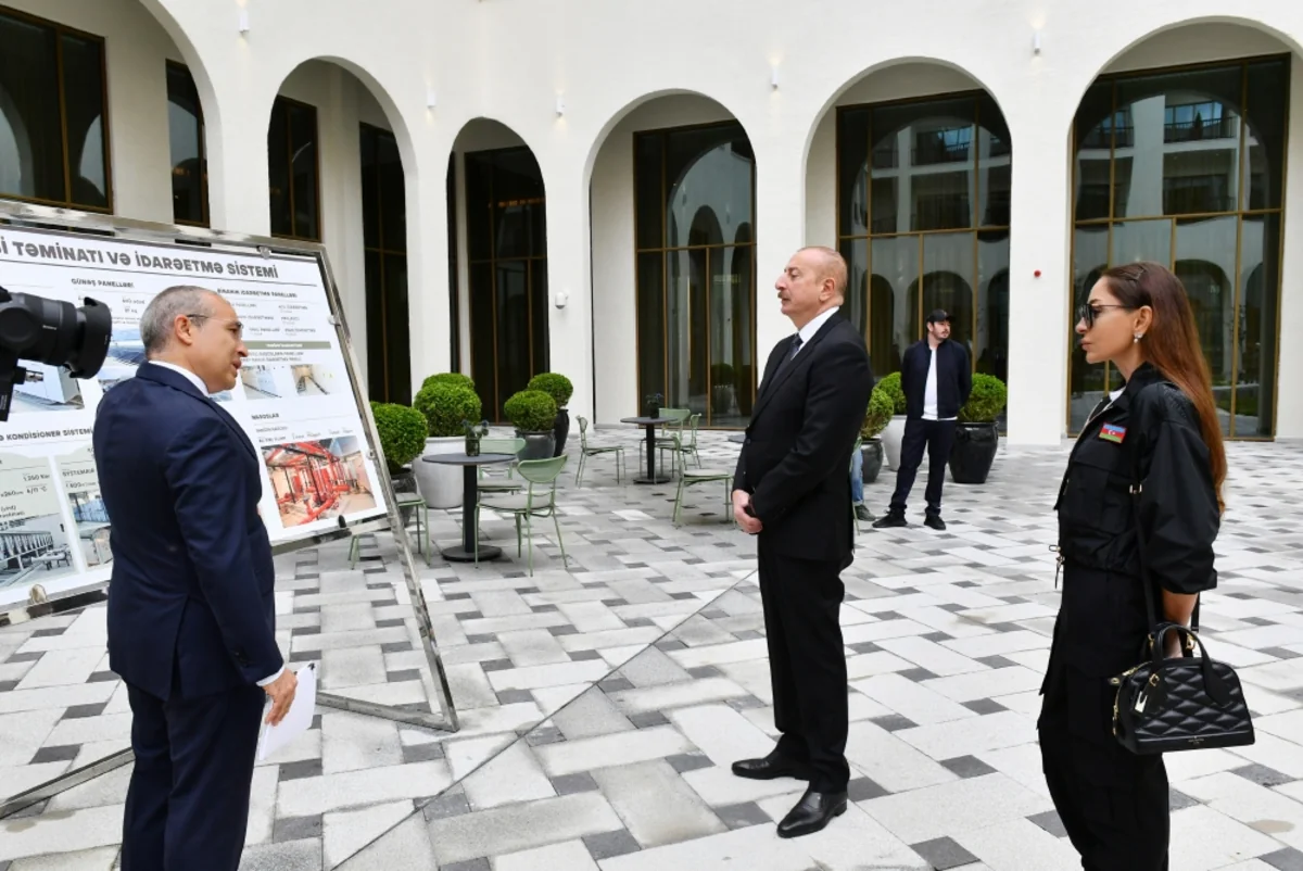 President Ilham Aliyev and First Lady Mehriban Aliyeva attend inauguration of Shusha Hotel-Congress Central Complex